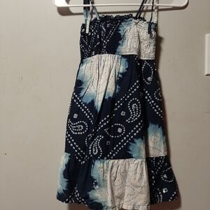 GAP kids sleeveless blue print sundress. Size XS